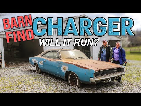 BARN FIND 1968 CHARGER - Will It Run And Drive After Sitting for Years?