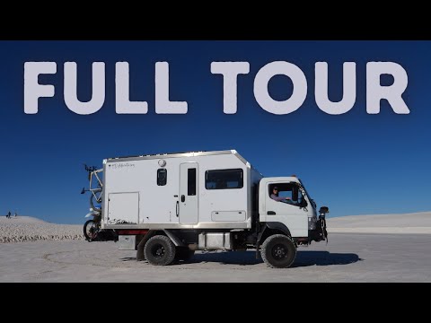 DIY Expedition Truck TOUR | 4x4 Self-Built Mitsubishi Fuso Tiny House