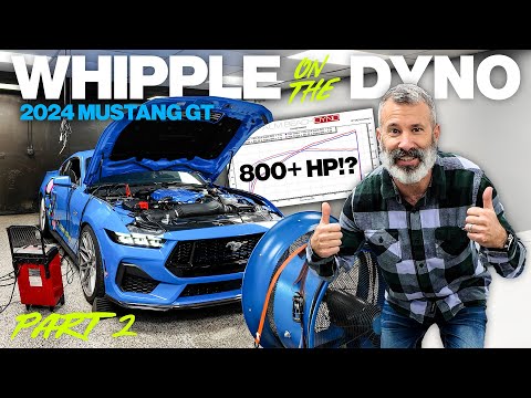 OVER 800HP TO THE WHEELS?! Part 2 - Whipple Supercharged 2024 Mustang GT on the dyno!