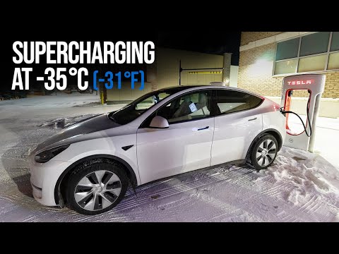 Tesla Supercharging in Extreme Cold