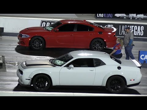 Dodge Redeye vs Scat Pack vs Hellcat - muscle cars drag racing