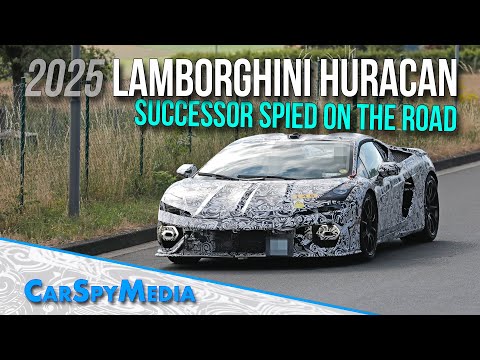 2025 Lamborghini Huracan Successor Prototype Caught Testing On Public Roads Spied For The First Time