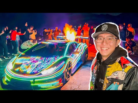 The World’s Most Distracting Car (30,000 LED’s on a LAMBO)