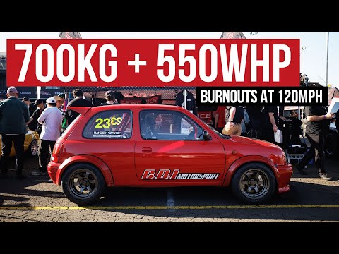 Nissan Micra with an SR20, Making Almost 10x Its Stock Power