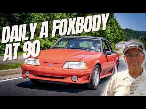 Driving a Foxbody Mustang at 90 years old Daily - You won&#039;t believe this story!