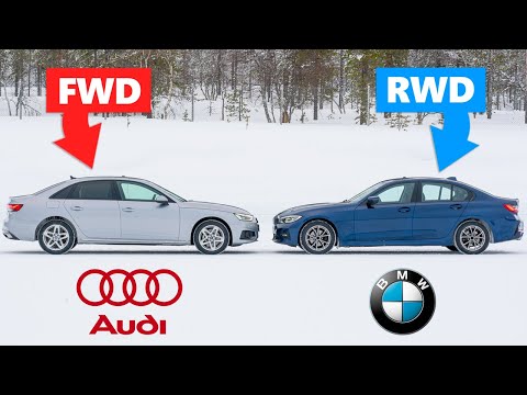 Audi FWD VS BMW RWD - The Ultimate Test on Snow! ❄️