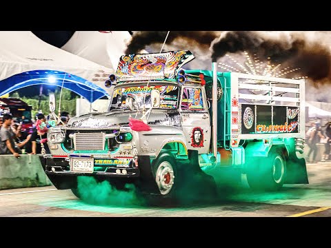 Thailand&#039;s INSANE Big Truck Event - Drag Racing, Truck Show, Sexy Car Wash and Night Party!