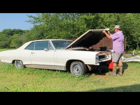 Barn find Pontiac coming back to life! We got it to run, now will it drive and will it stop?