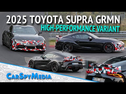 2025 Toyota Supra GRMN Prototype With Manual Gearbox Starts Testing At The Nürburgring