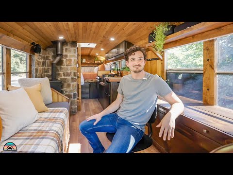 Thoughtfully Designed School Bus Tiny Home