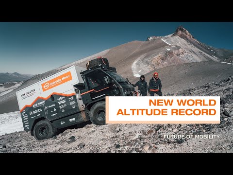 Gebrüder Weiss Peak Evolution Team achieves new world altitude record for e-vehicles