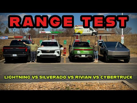 Electric Pickup Truck Range Test! We Ran All Of Them To Dead