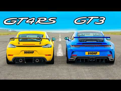Porsche GT4 RS v GT3: DRAG RACE
