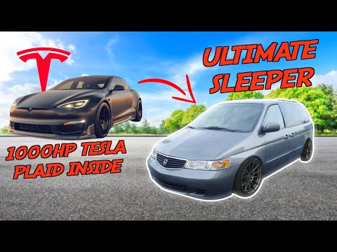 Building The ULTIMATE SLEEPER - A Tesla Swapped Minivan!