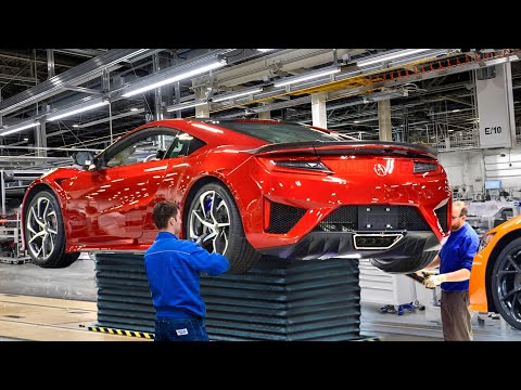 Inside Massive US Factory Building the Powerful Acura NSX - Production Line