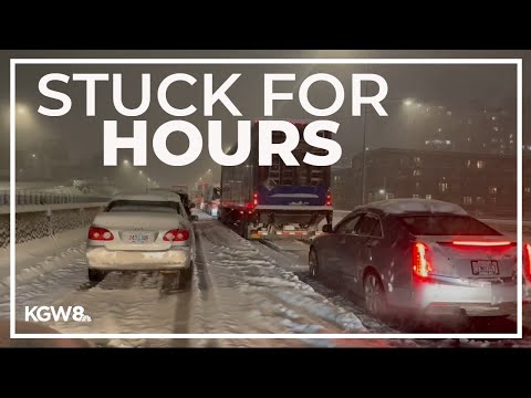 Drivers stuck for more than 7 hours on I-5 during winter storm